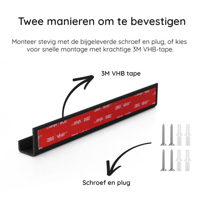 LP houder aan de muur
